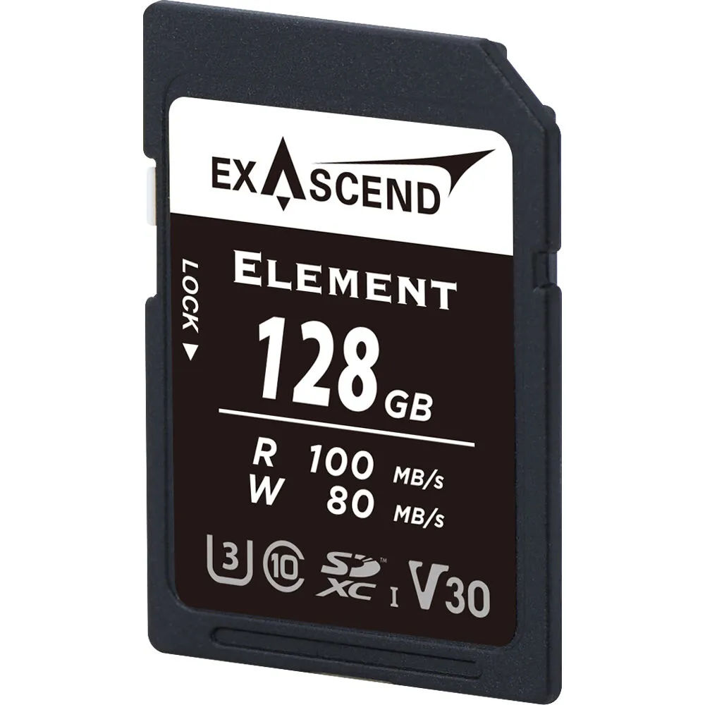 Exascend 128GB Element UHS-I SDXC Memory Card