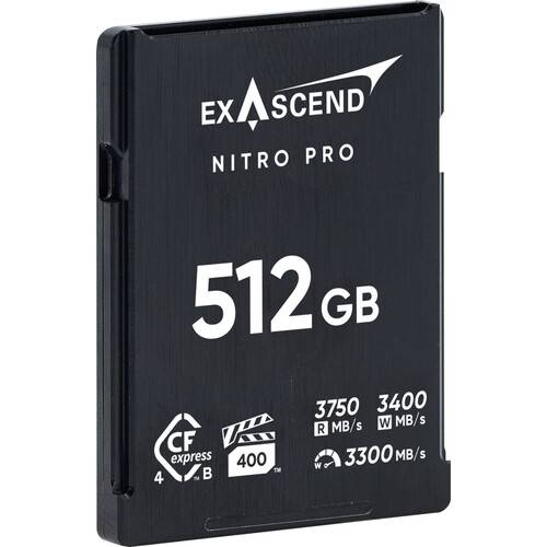 Exascend 512GB Nitro Pro CFexpress 4.0 Type B Memory Card