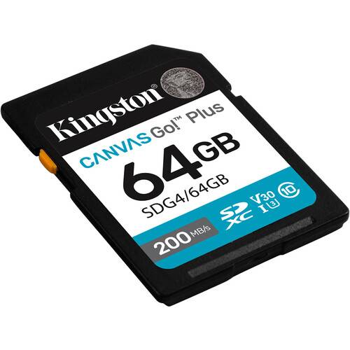 Kingston 64GB Canvas Go! Plus UHS-I SDXC Memory Card