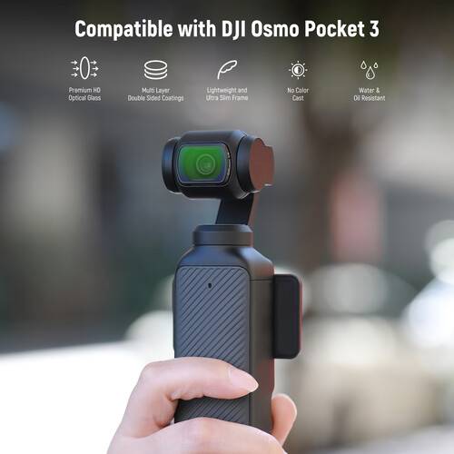 Neewer FL-47 Magnetic Black Diffusion Filter for DJI Osmo Pocket 3 (1/4 Effect)