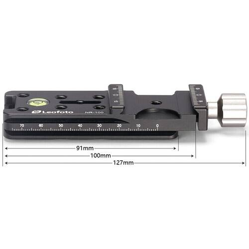 Leofoto NR-100 Long Nodal Slide Rail with Clamp (5")