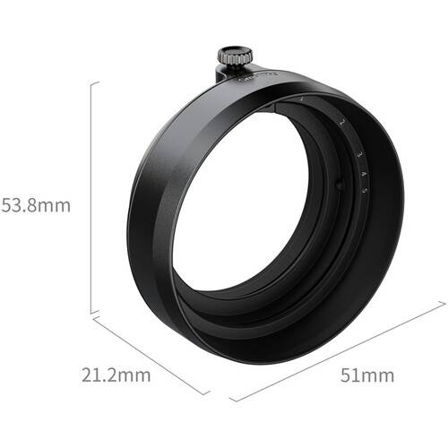 SmallRig Lens Hood for FUJIFILM X half (Black)