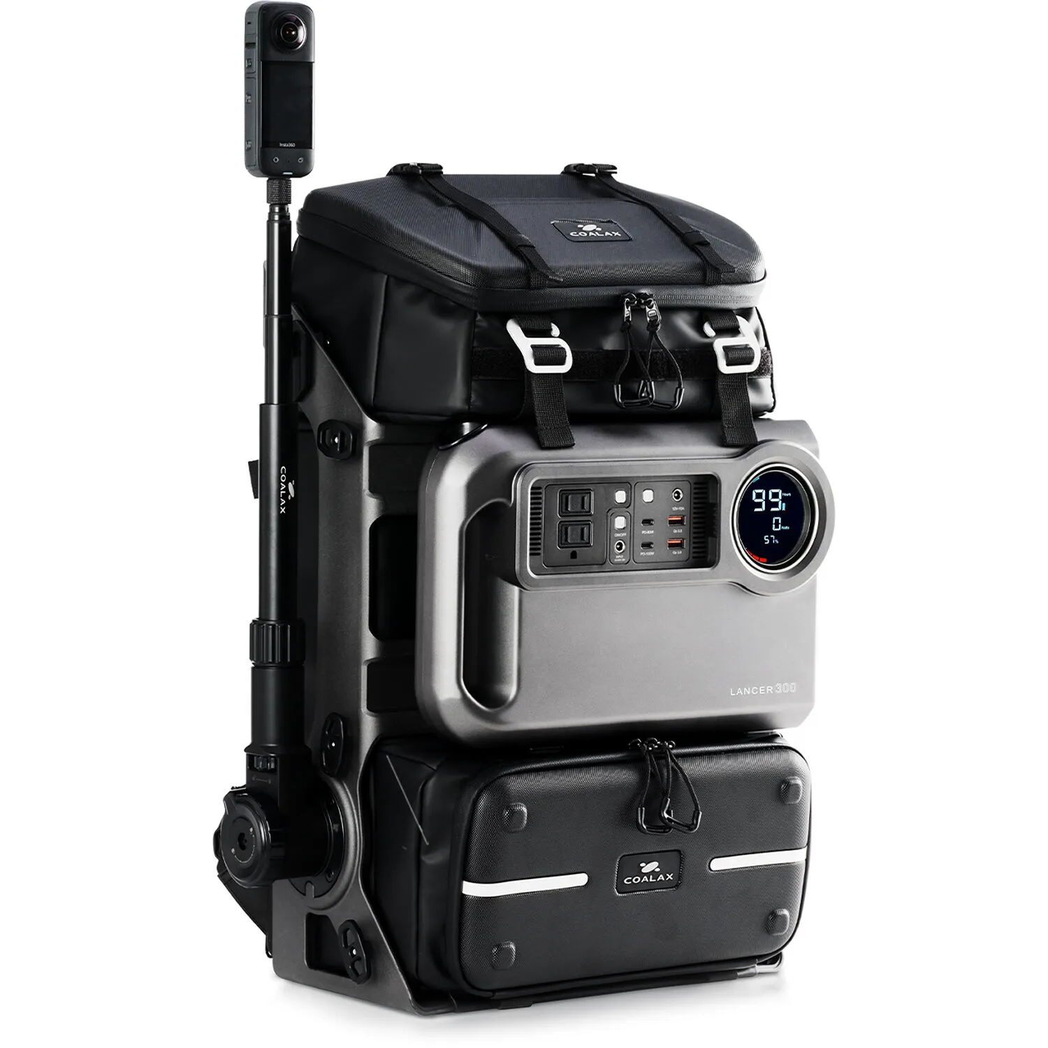 Coalax Lancer 300 Power Backpack (30L, Black)