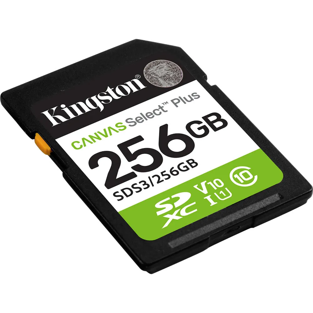 Kingston 256GB Canvas Select Plus UHS-I SDXC Memory Card