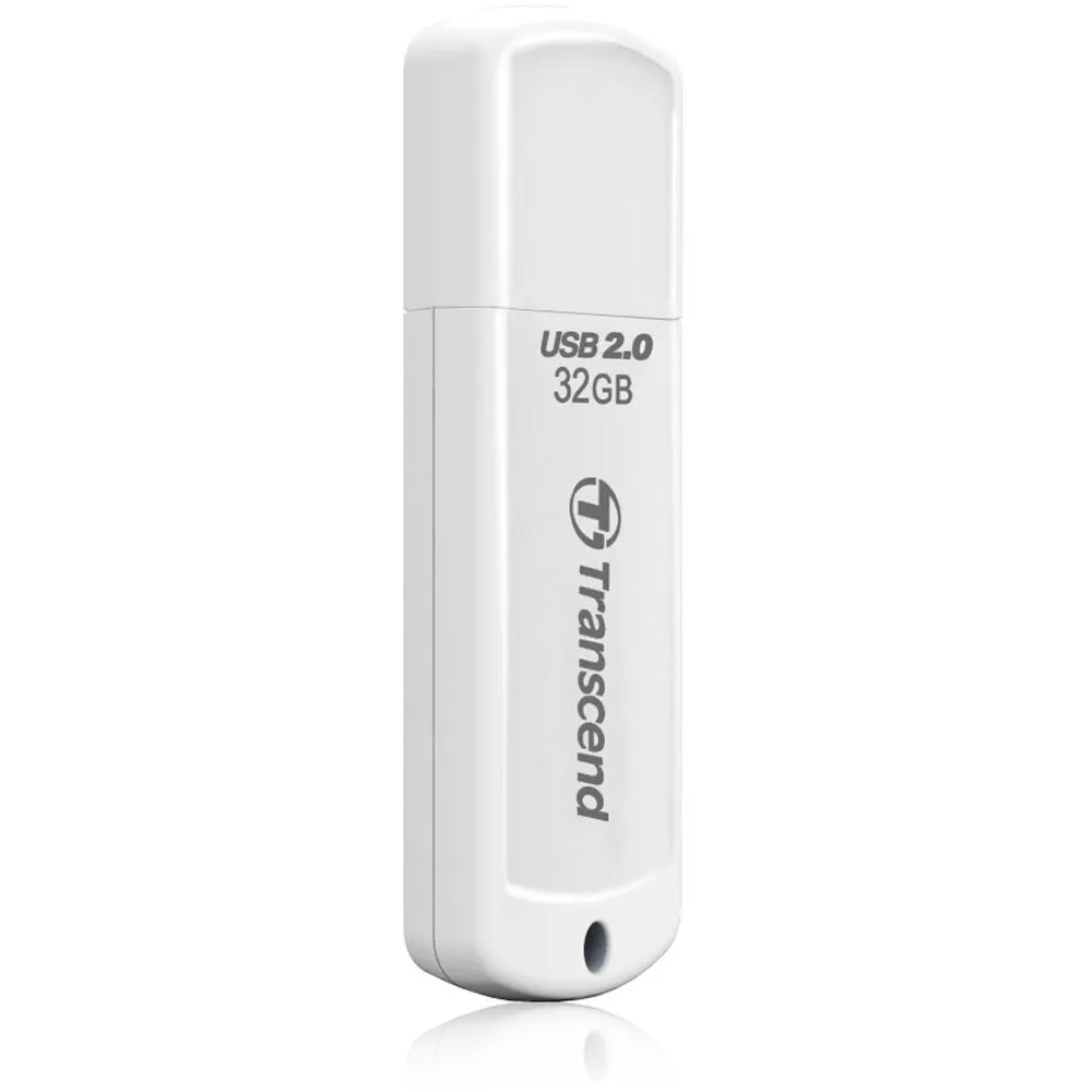 Transcend 32GB JetFlash 370 USB 2.0 Flash Drive (White)