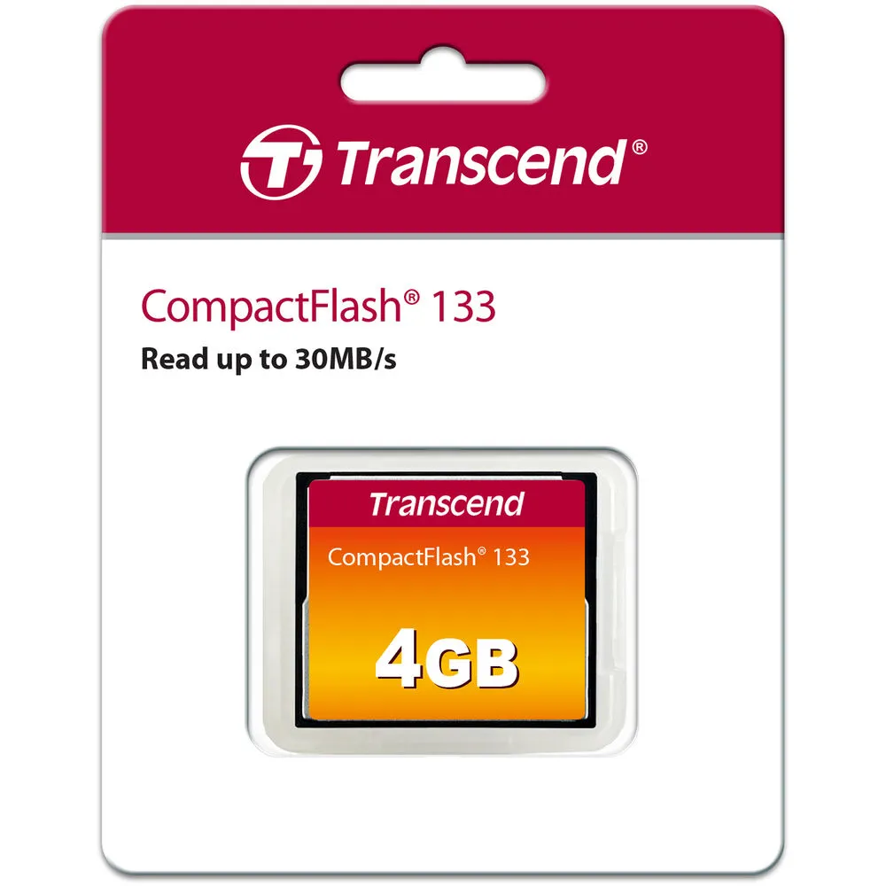 Transcend 4GB 133 UDMA 4 CompactFlash Memory Card