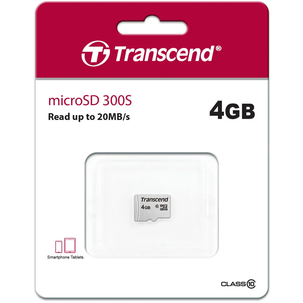 Transcend 4GB 300S UHS-I microSDHC Memory Card