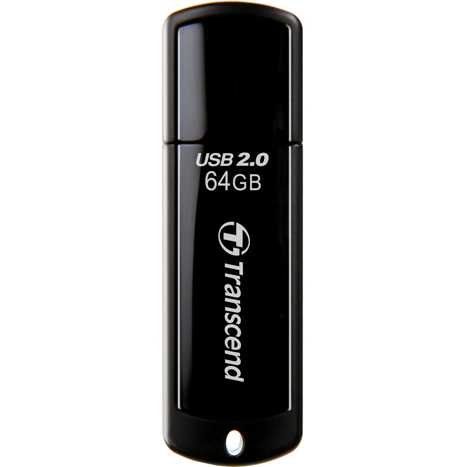 Transcend 64GB JetFlash 350 USB 2.0 Flash Drive (Black)