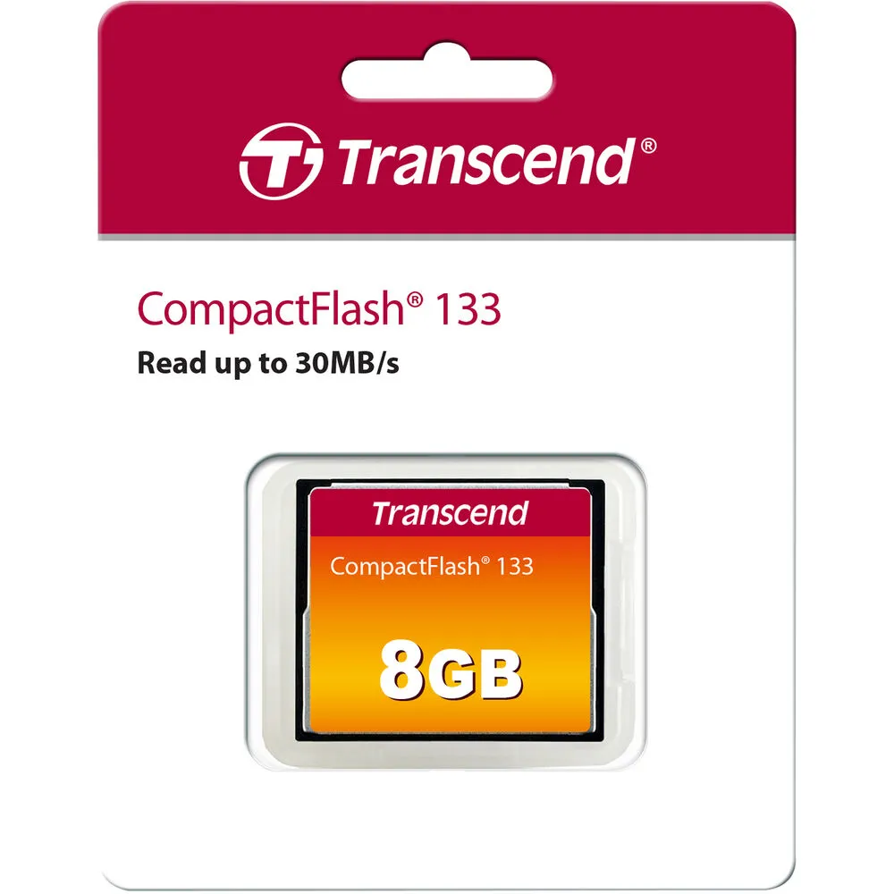 Transcend 8GB 133 UDMA 4 CompactFlash Memory Card