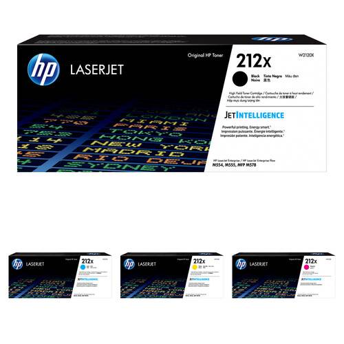 HP 212X 4-Color High Yield LaserJet Toner Cartridge Kit