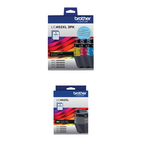 Brother LC402 4-Color INKvestment Tank High-Yield Ink Cartridge Set