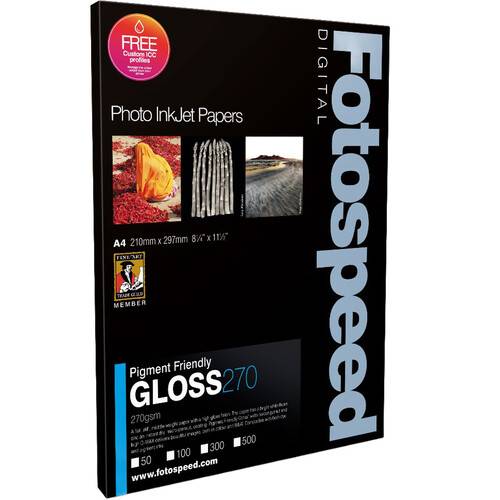 Fotospeed PF Gloss Inkjet Paper (8.25 x 11.5", 100 Sheets)