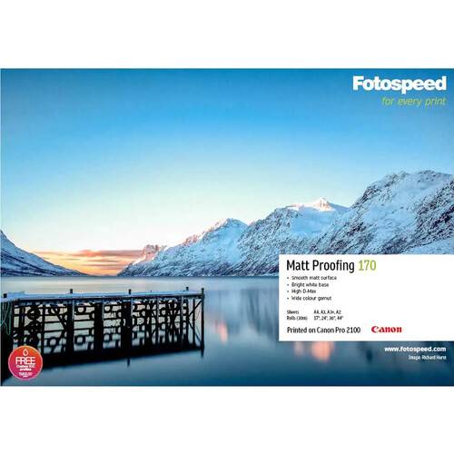 Fotospeed Proofing Matte 170 Inkjet Paper (17" x 100' Roll)