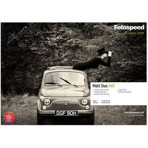 Fotospeed Matte Duo Bright White Inkjet Paper (4.1 x 5.8", 25 Sheets)