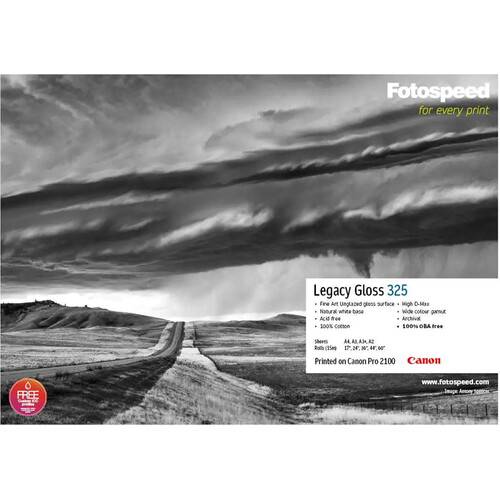 Fotospeed Legacy Gloss Inkjet Paper (8.25 x 11.5", 25 Sheets)