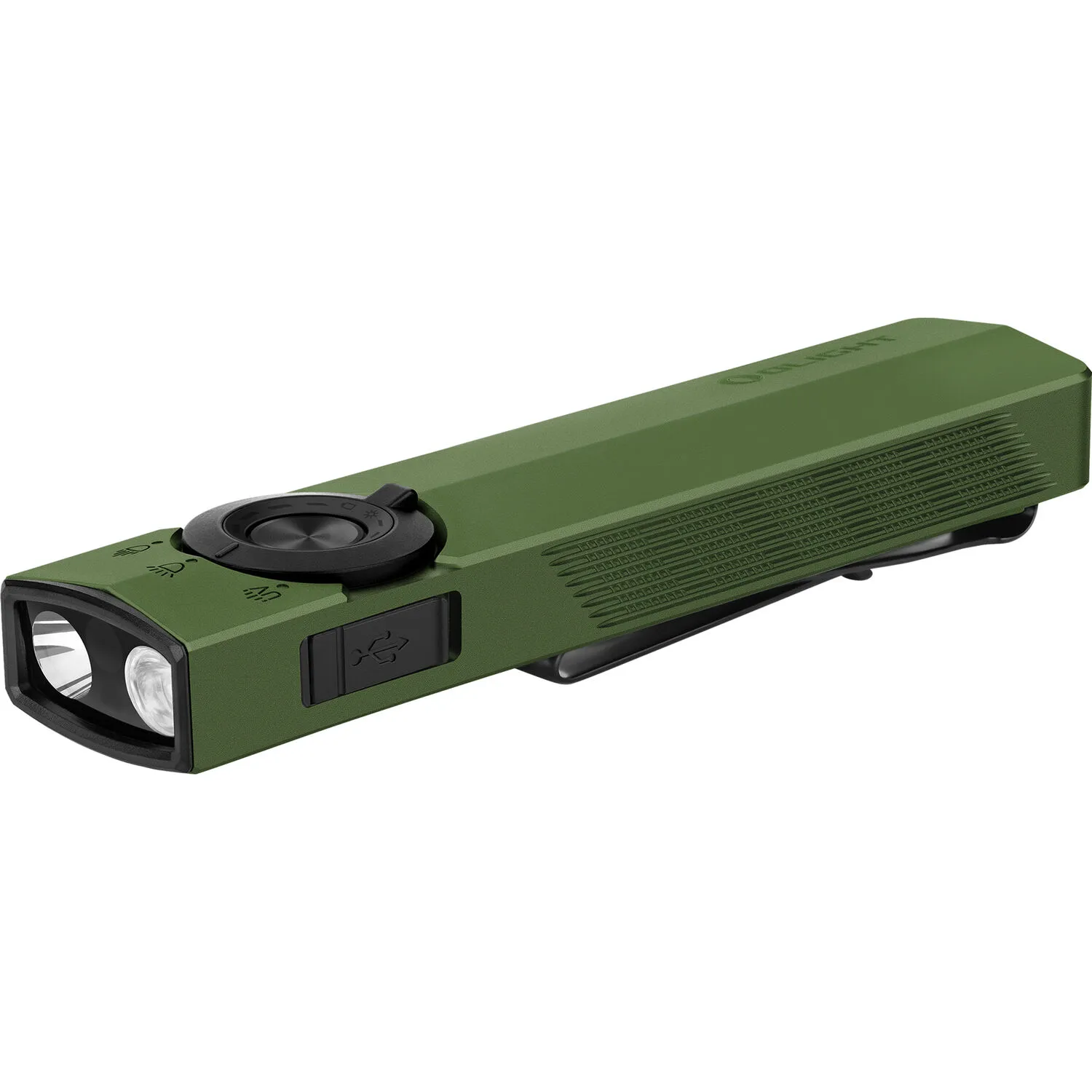 Olight ArkPro Rechargeable Flashlight (Cool White Beam, Olive Drab Green)