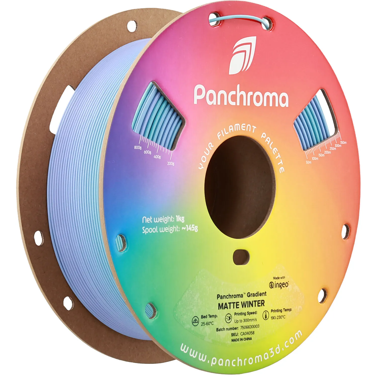 Polymaker Panchroma Gradient Matte PLA Filament (1kg, Matte Winter)