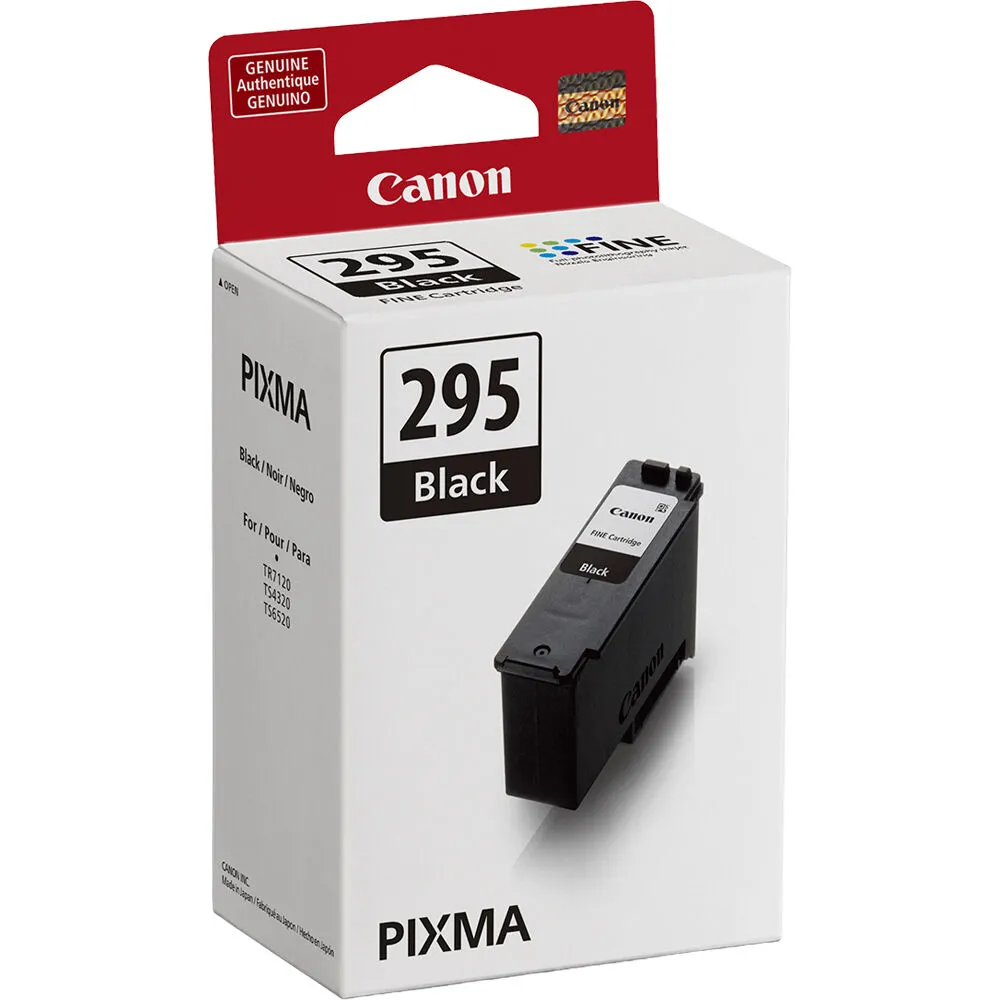 Canon PG-295 Black Ink Tank (Standard Yield)