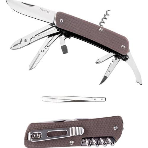 Ruike M41 Folding Knife &amp; Multi-Tool (Brown)