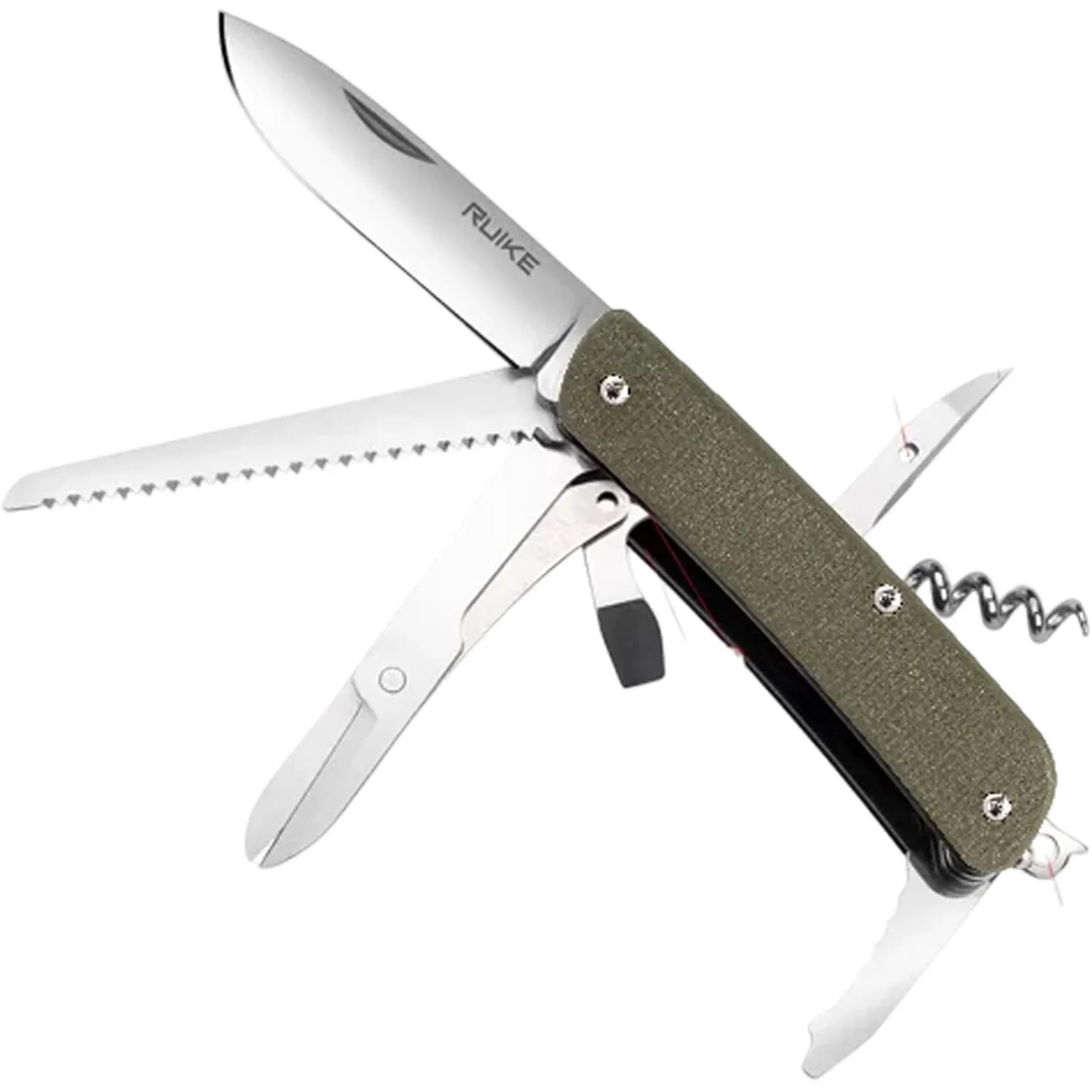 Ruike M42 Folding Knife &amp; Multitool (Green)