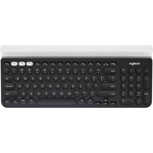 Macally 84-Key Bluetooth Wireless Keyboard with Clear Bottom for Mac (Space Gray)