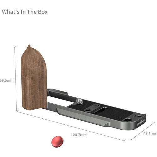 SmallRig L-Shaped Wooden Grip for FUJIFILM X-T30 Series (Charcoal)