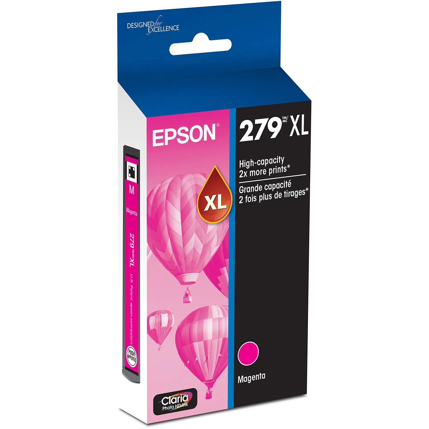 Epson 279XL Claria High Capacity Photo Hi-Definition Ink Cartridge (Magenta)