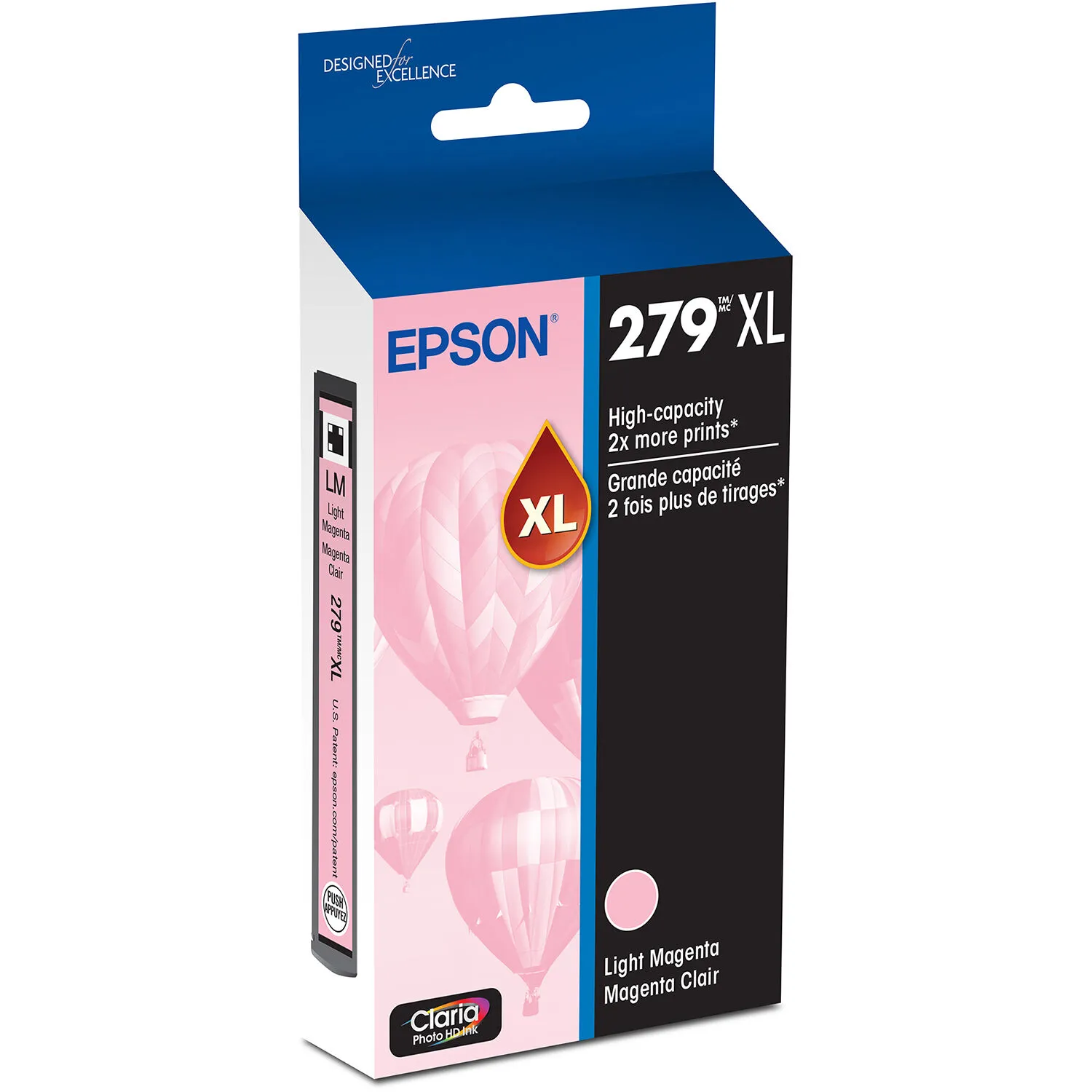 Epson 279XL Claria High Capacity Photo Hi-Definition Ink Cartridge (Light Magenta)
