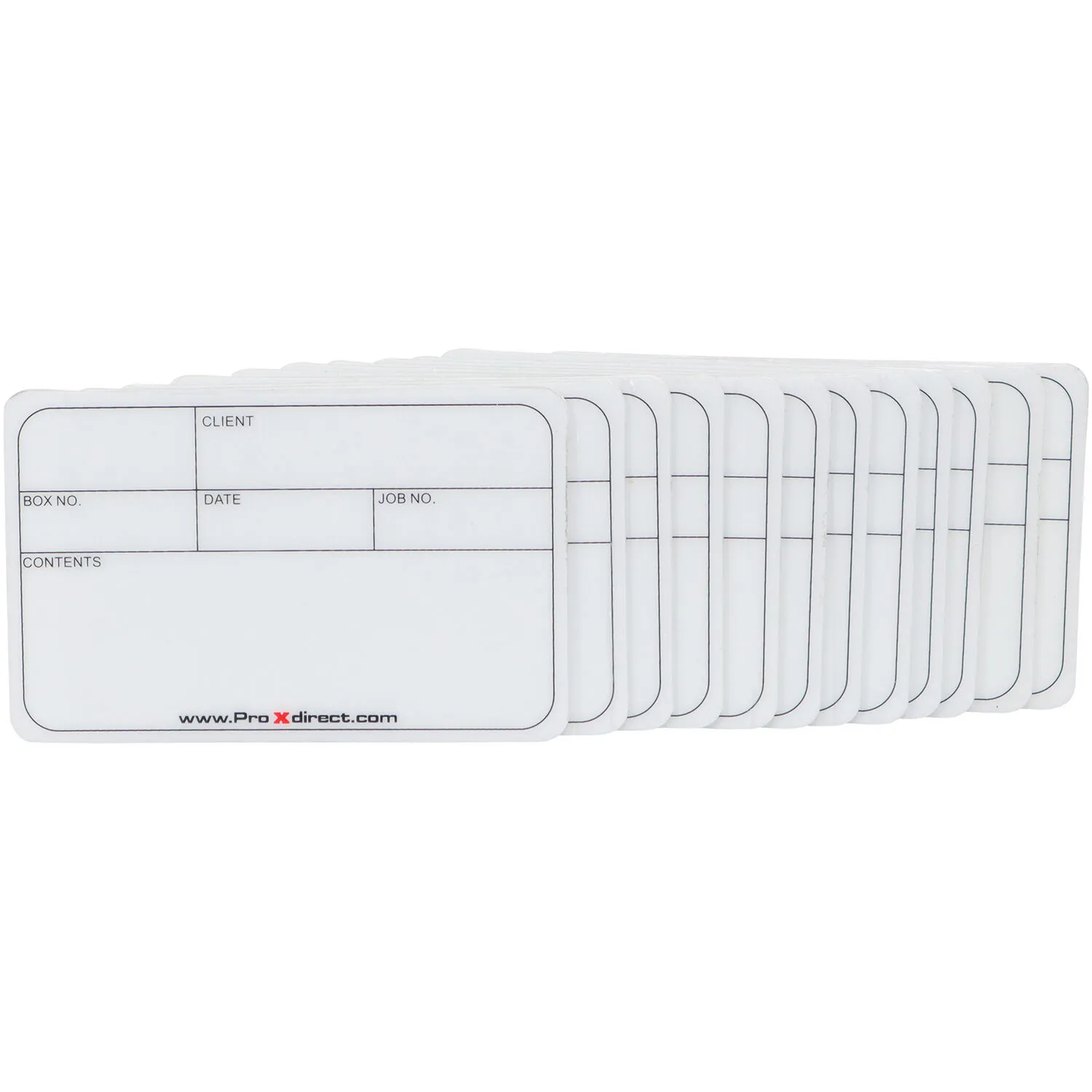 ProX Tour Case Label Self Adhesive Sticker (5 x 3", 12-Pack)