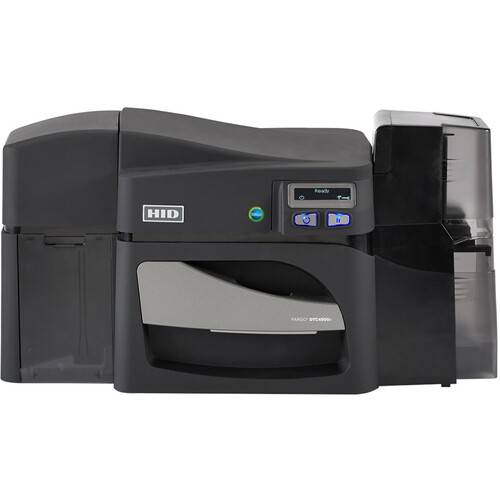 Fargo DTC4500 Single-Sided ID Card Printer with Contact/Contactless Encoder &amp; Locking Hopper