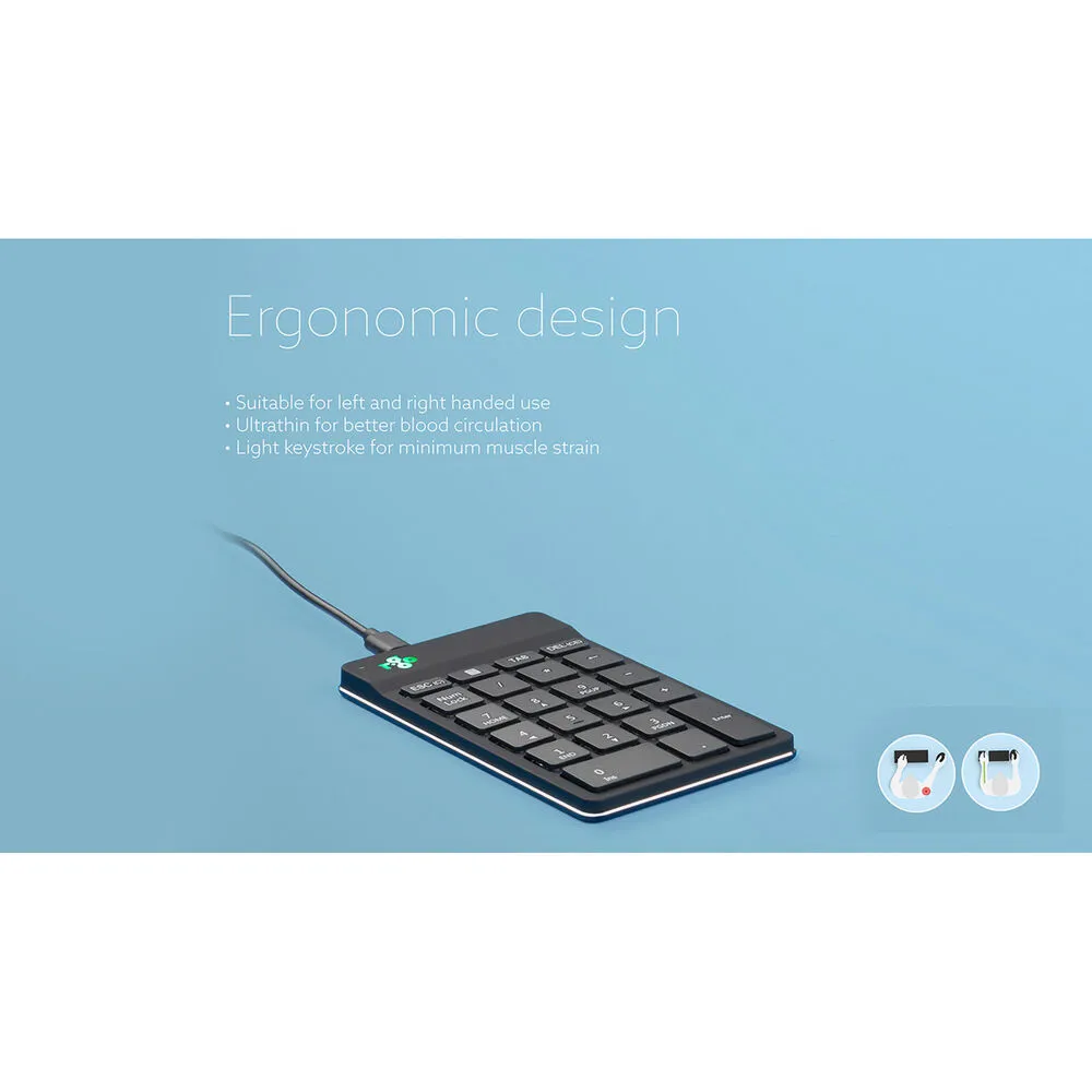 R-Go Tools Wired Numpad Break (Black)