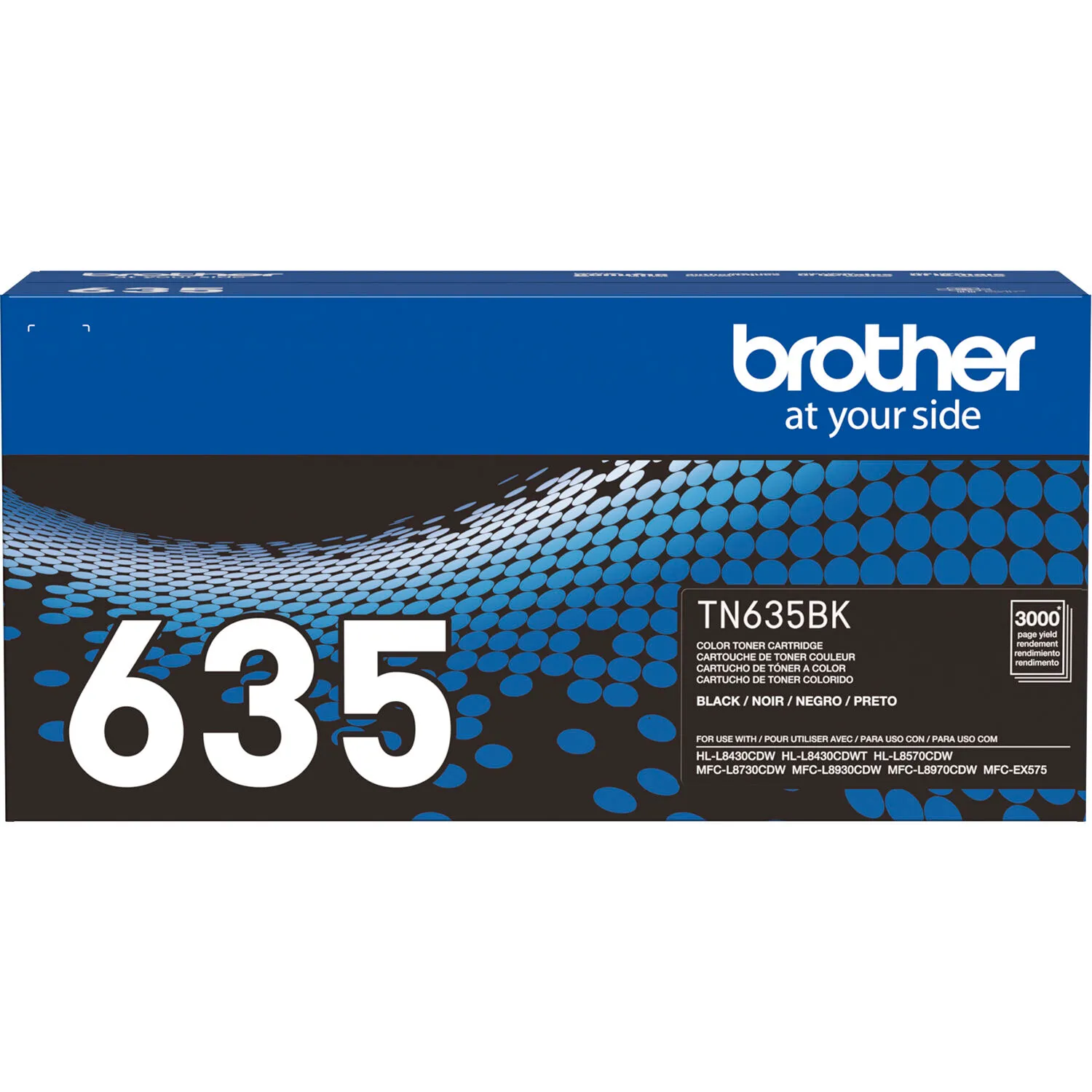 Brother Genuine Standard-Yield TN635 Toner (Black)