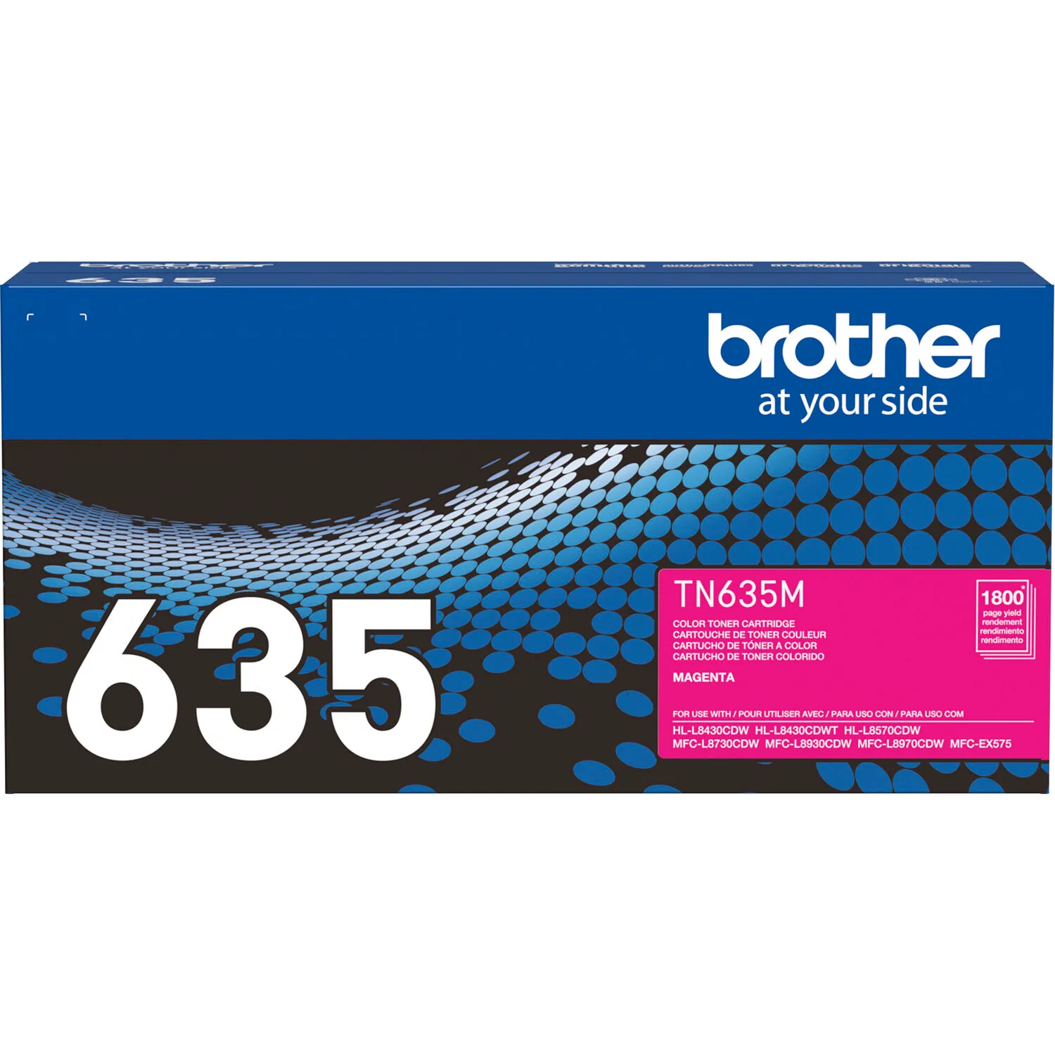 Brother Genuine Standard-Yield TN635 Toner (Magenta)