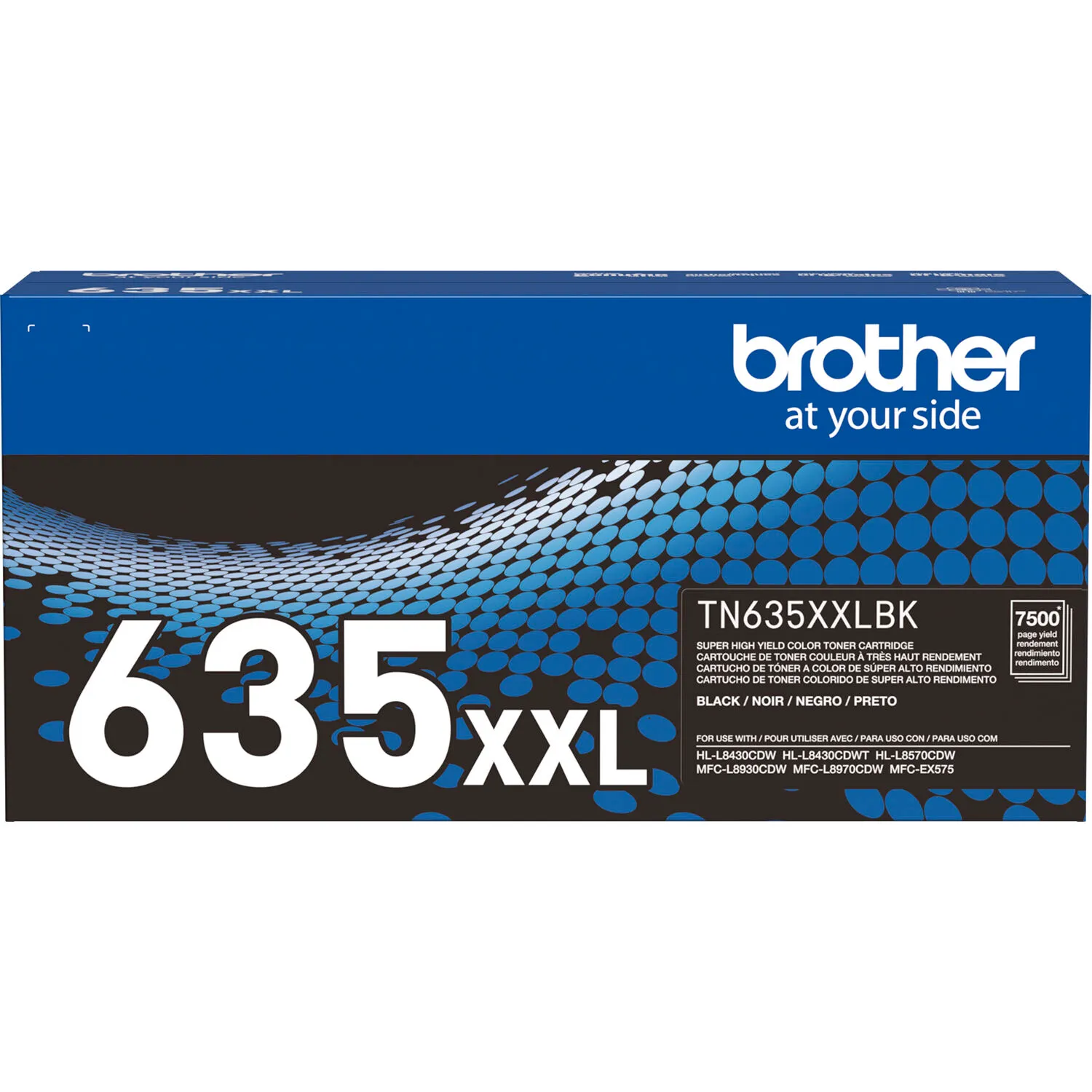 Brother Genuine Super High Yield TN635XXL Toner (7500 Page Yield, Black)