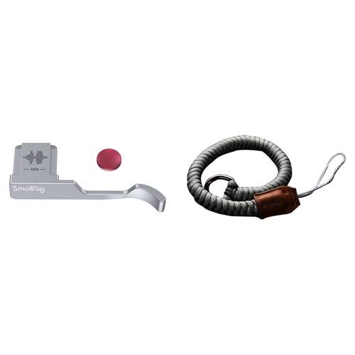 SmallRig Thumb Grip & Wristband Accessory Kit for FUJIFILM X100VI/X100V (Silver)