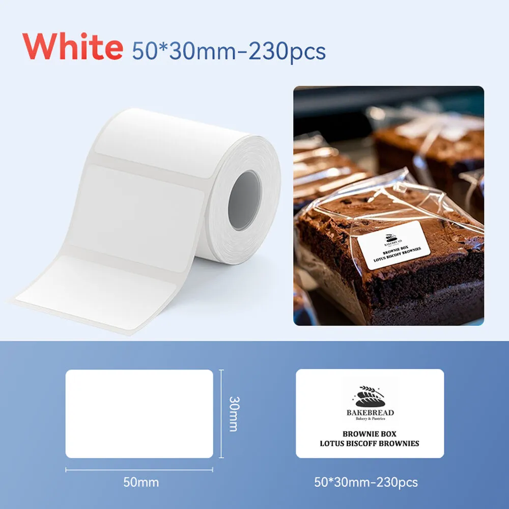 NIIMBOT Thermal Gap Paper Roll (230 White 1.18 x 1.97" Labels)