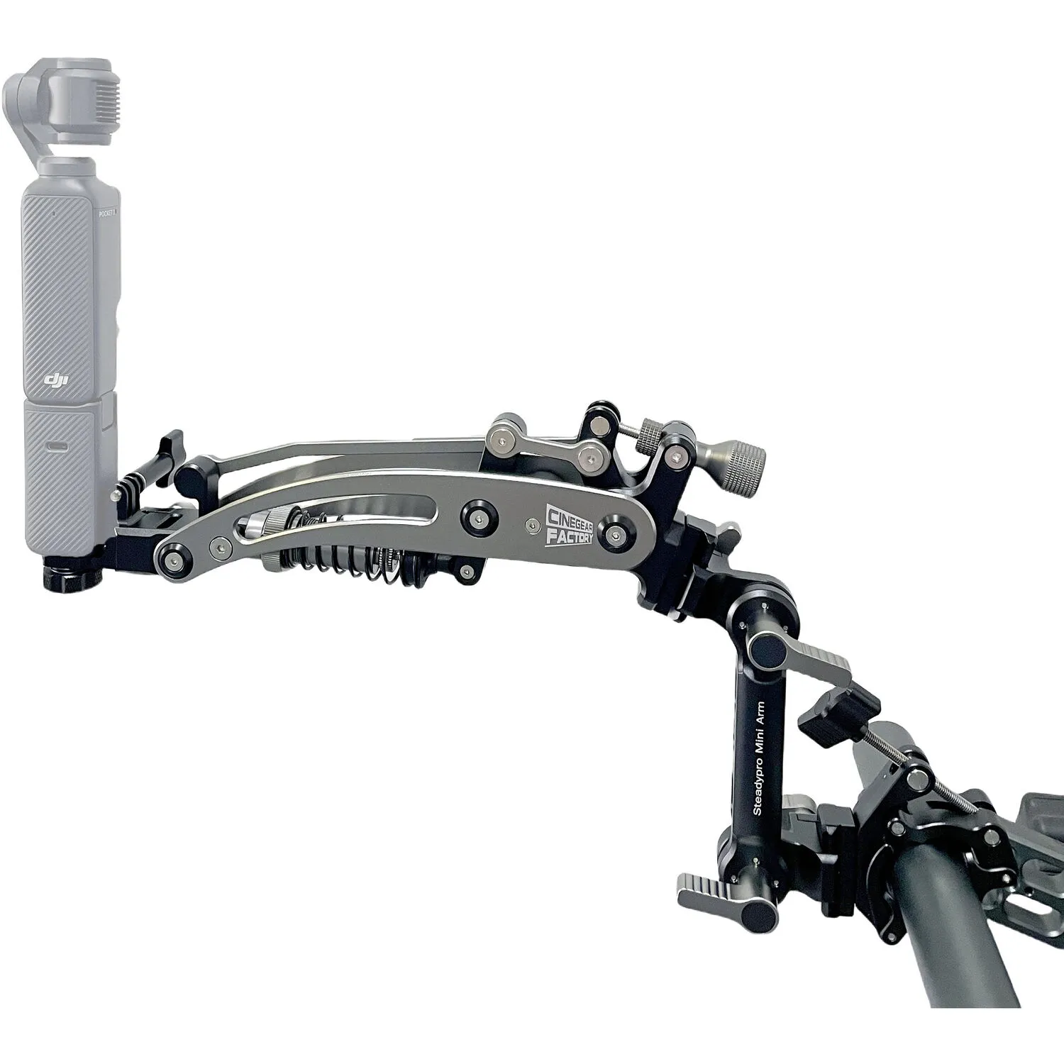 CineGearFactory Steadypro Mini Arm with Clamp Kit