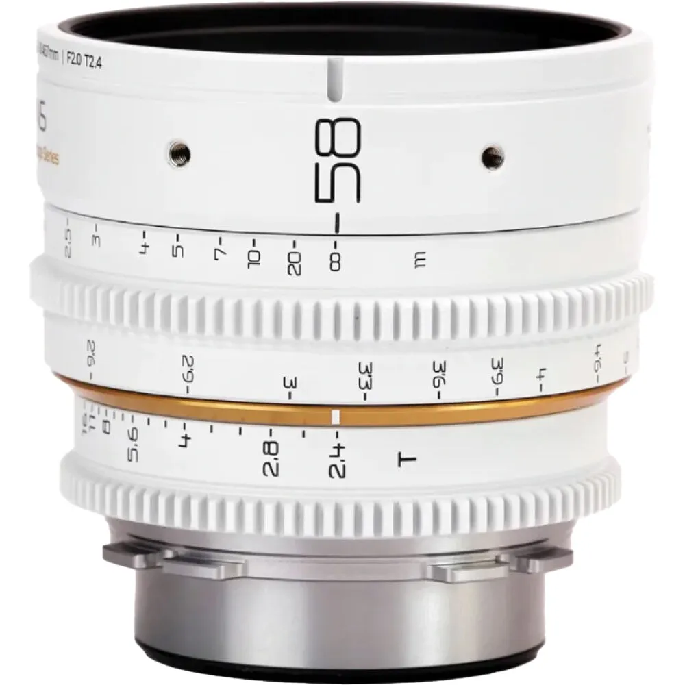 Dulens APO Mini Prime 58mm T2.4 Lens (ARRI PL, White)