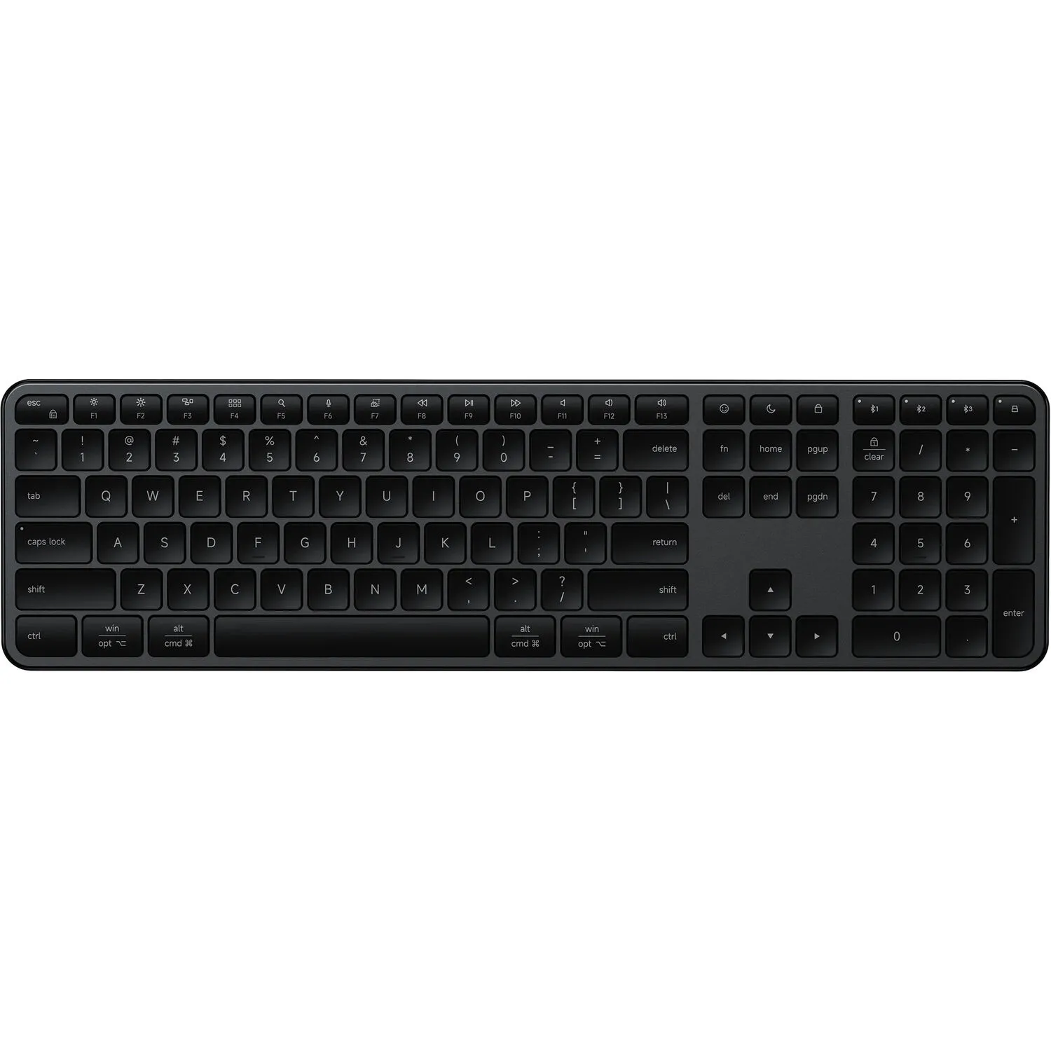 Satechi Slim EX3 Wireless Keyboard (Space Black)