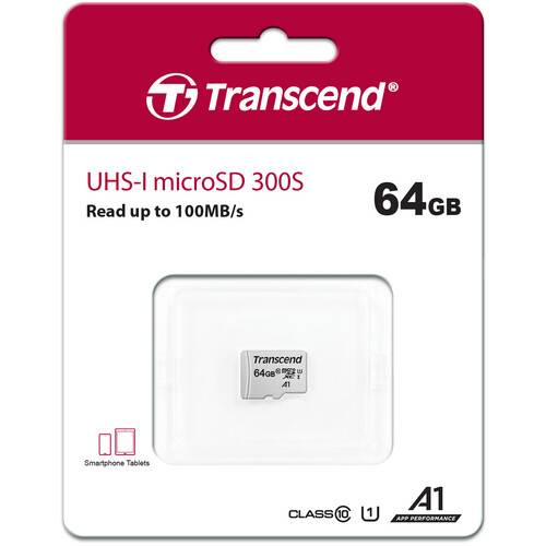 Transcend 64GB 300S UHS-I microSDXC Memory Card