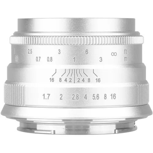 Brightin Star 35mm f/1.7 Lens (Micro Four Thirds, Silver)