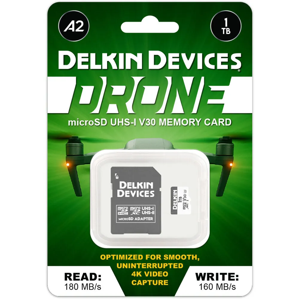 Delkin Devices 1TB Drone UHS-I microSDXC Memory Card with SD Adapter