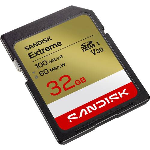 SanDisk 32GB Extreme UHS-I SDHC Memory Card