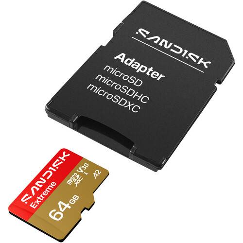 SANDISK 64GB Extreme UHS-I microSDXC Memory Card
