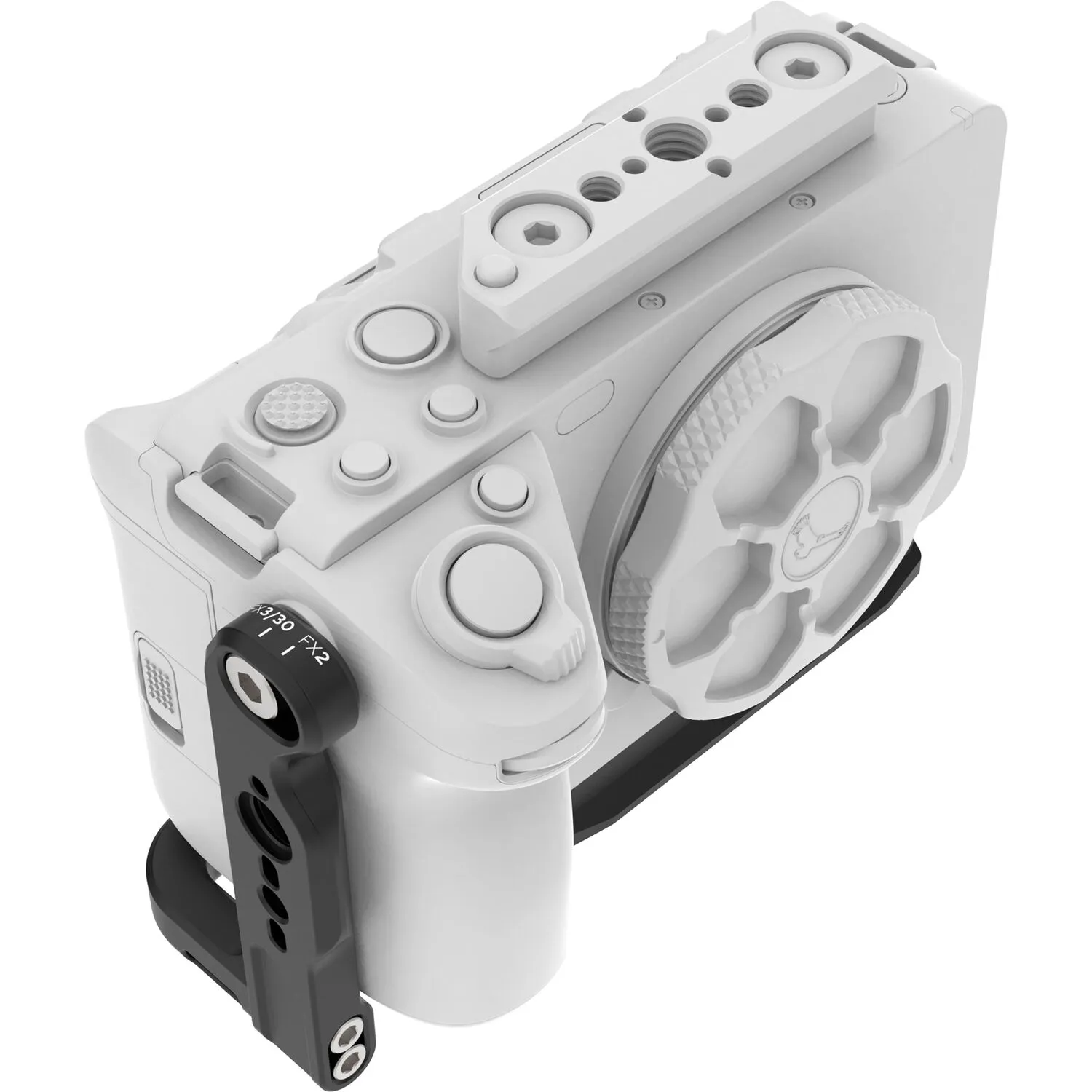 Kondor Blue Half Cage L-Bracket for Sony FX2, FX3, and FX30 (Raven Black)