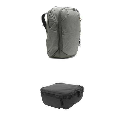 Peak Design Travel Backpack with Medium Camera Cube V2 Kit (Sage, 45L)