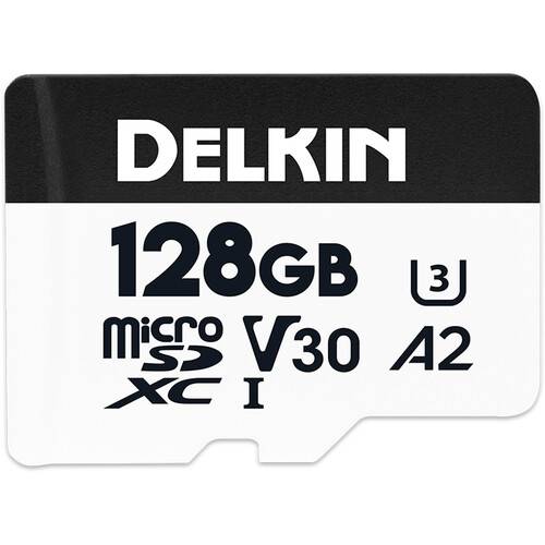 Delkin Devices 128GB Hyperspeed microSDXC Memory Card with SD Adapter
