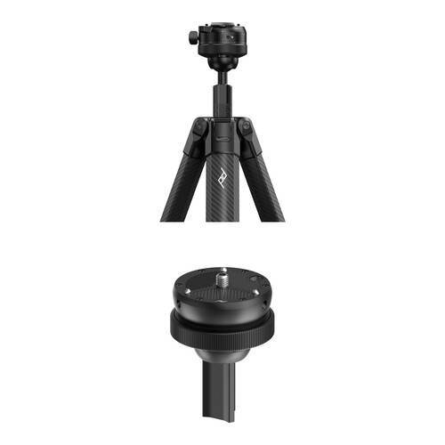 Peak Design Pro Lite Carbon Fiber Tripod with Ball Head and Pro Leveling Base Kit (Black)