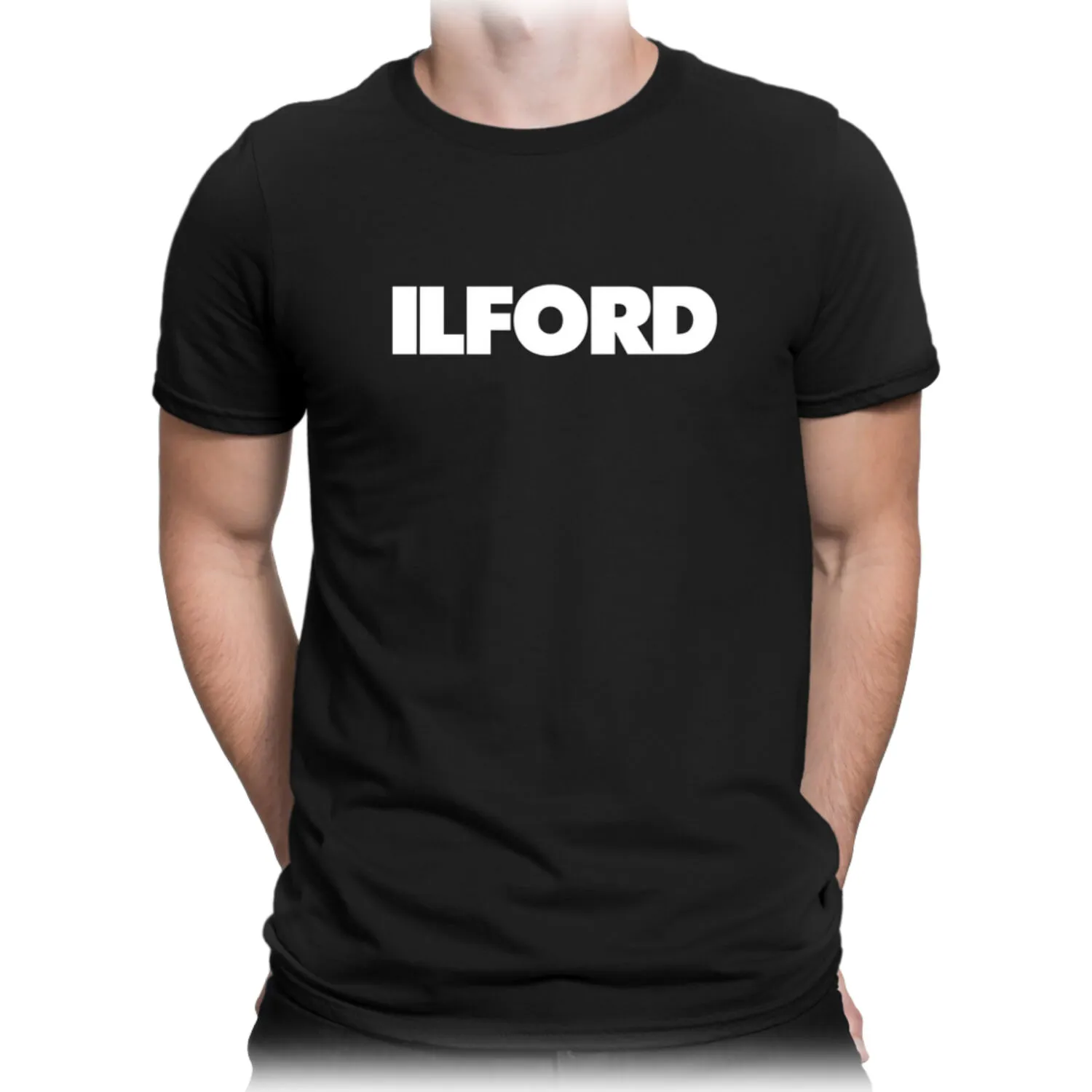 Ilford Logo T-Shirt (Black, 2XL)