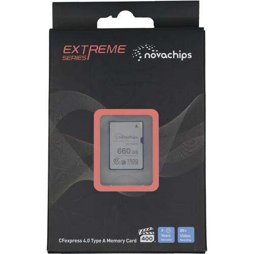 Novachips 660GB Extreme Series CFexpress 4.0 Type A Memory Card